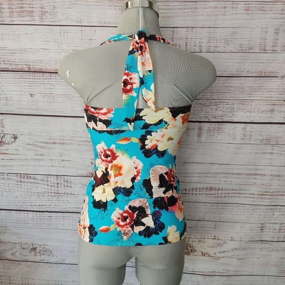 SEAFOLLY Kabuki Bloom Tankini Top Size XS - Picture 4 of 9
